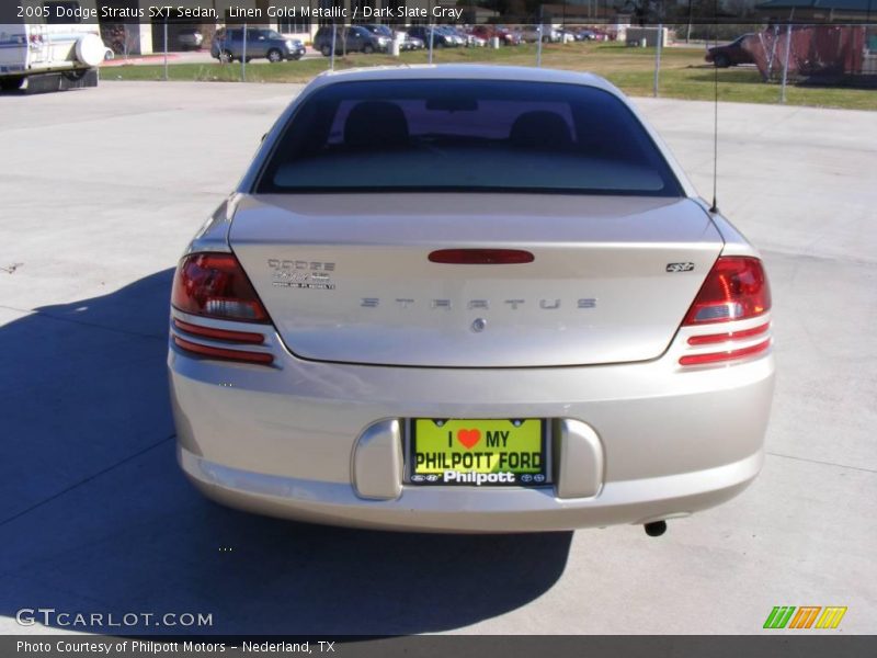 Linen Gold Metallic / Dark Slate Gray 2005 Dodge Stratus SXT Sedan