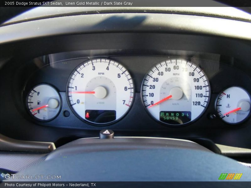 Linen Gold Metallic / Dark Slate Gray 2005 Dodge Stratus SXT Sedan