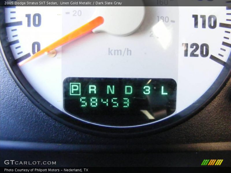 Linen Gold Metallic / Dark Slate Gray 2005 Dodge Stratus SXT Sedan