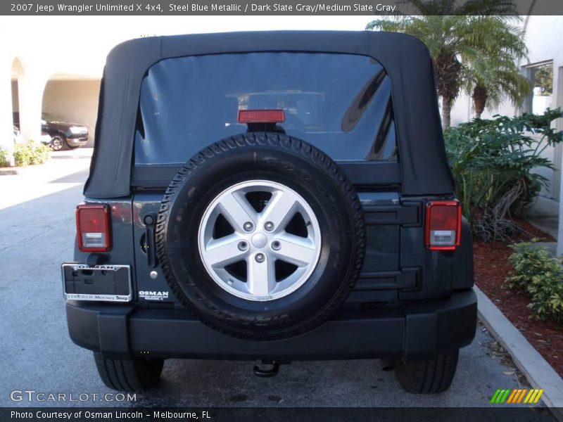 Steel Blue Metallic / Dark Slate Gray/Medium Slate Gray 2007 Jeep Wrangler Unlimited X 4x4