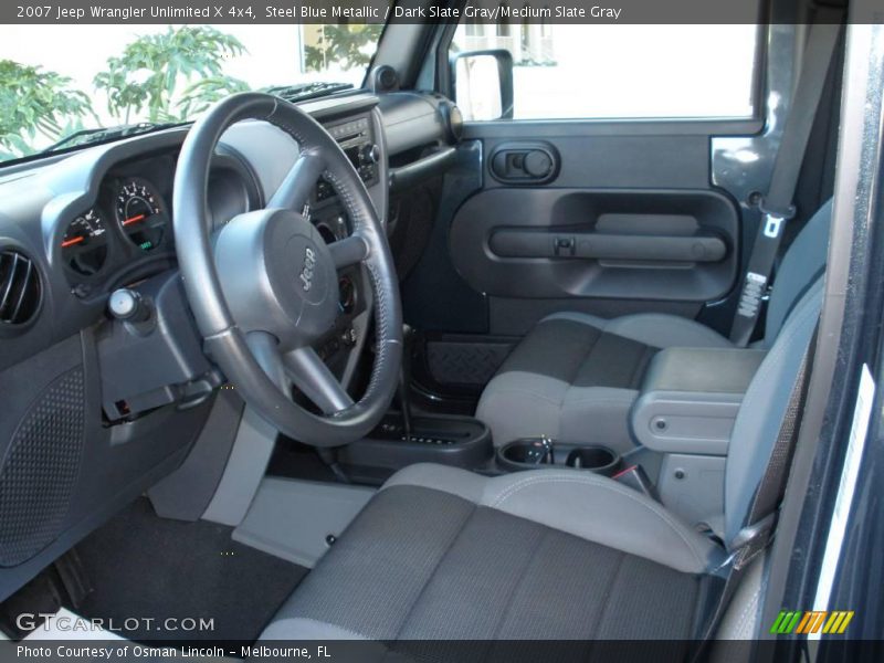 Steel Blue Metallic / Dark Slate Gray/Medium Slate Gray 2007 Jeep Wrangler Unlimited X 4x4