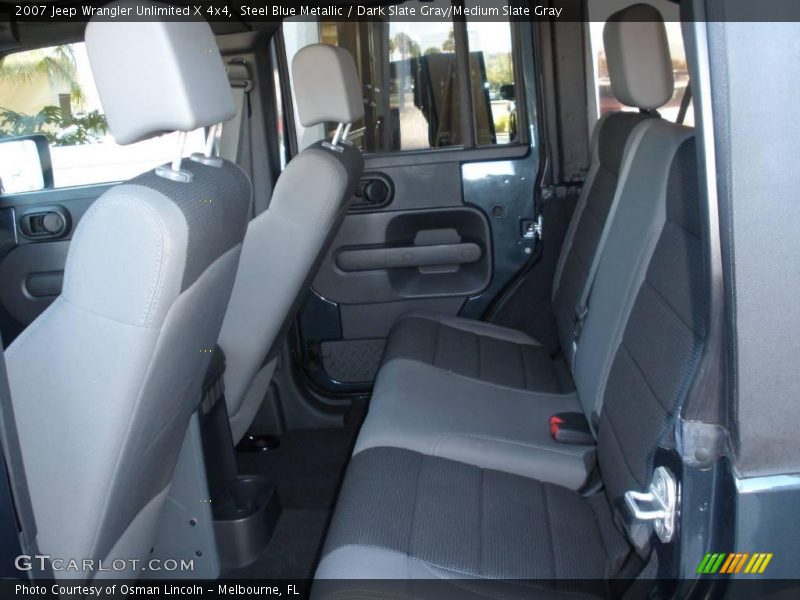 Steel Blue Metallic / Dark Slate Gray/Medium Slate Gray 2007 Jeep Wrangler Unlimited X 4x4