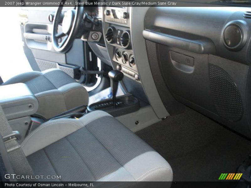 Steel Blue Metallic / Dark Slate Gray/Medium Slate Gray 2007 Jeep Wrangler Unlimited X 4x4