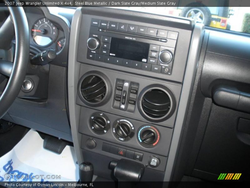 Steel Blue Metallic / Dark Slate Gray/Medium Slate Gray 2007 Jeep Wrangler Unlimited X 4x4