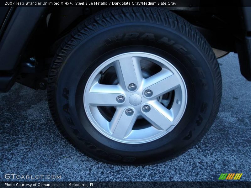 Steel Blue Metallic / Dark Slate Gray/Medium Slate Gray 2007 Jeep Wrangler Unlimited X 4x4