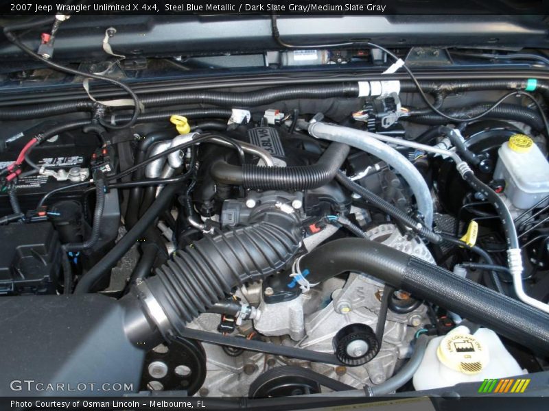 Steel Blue Metallic / Dark Slate Gray/Medium Slate Gray 2007 Jeep Wrangler Unlimited X 4x4