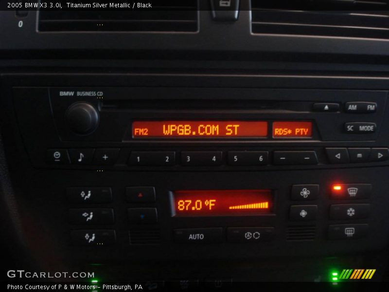 Titanium Silver Metallic / Black 2005 BMW X3 3.0i