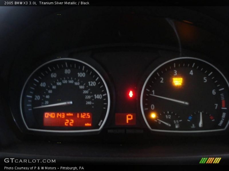 Titanium Silver Metallic / Black 2005 BMW X3 3.0i