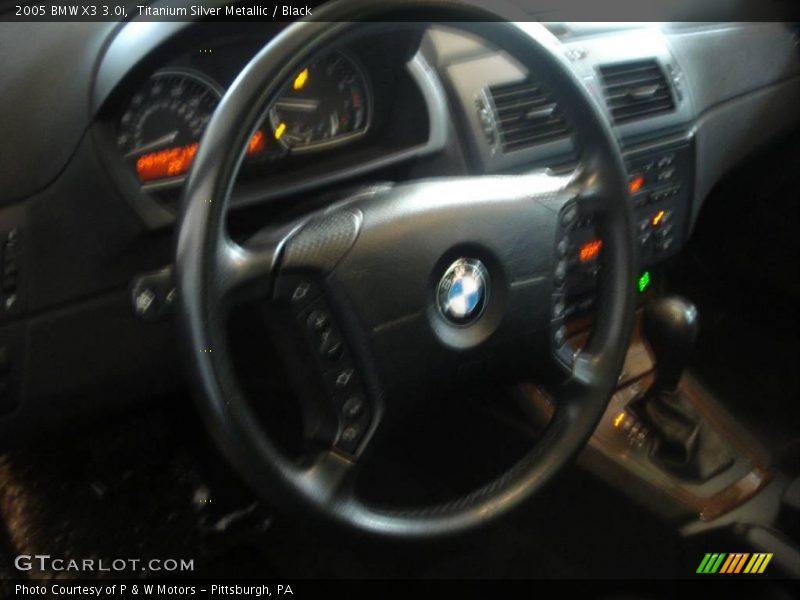 Titanium Silver Metallic / Black 2005 BMW X3 3.0i