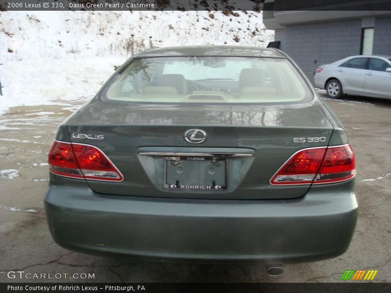 Oasis Green Pearl / Cashmere 2006 Lexus ES 330
