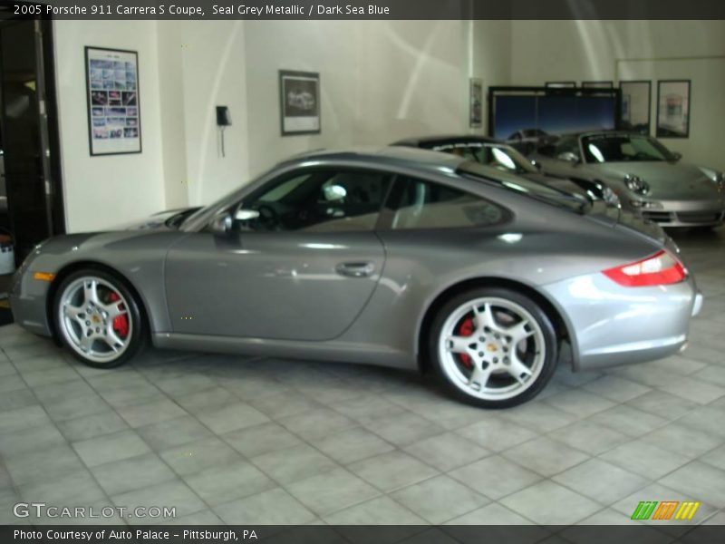 Seal Grey Metallic / Dark Sea Blue 2005 Porsche 911 Carrera S Coupe