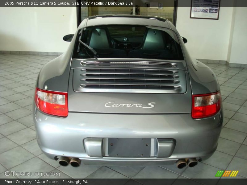 Seal Grey Metallic / Dark Sea Blue 2005 Porsche 911 Carrera S Coupe