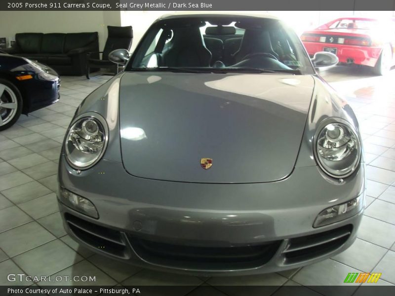 Seal Grey Metallic / Dark Sea Blue 2005 Porsche 911 Carrera S Coupe