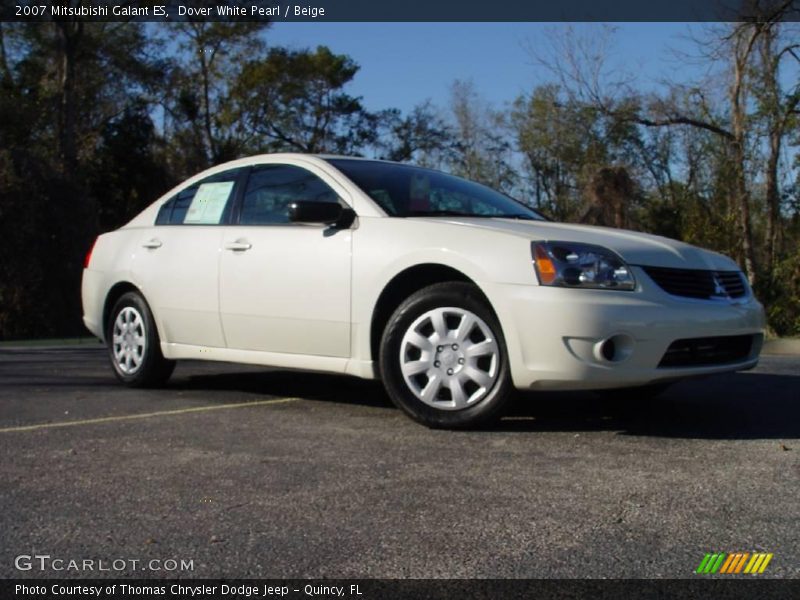 Dover White Pearl / Beige 2007 Mitsubishi Galant ES