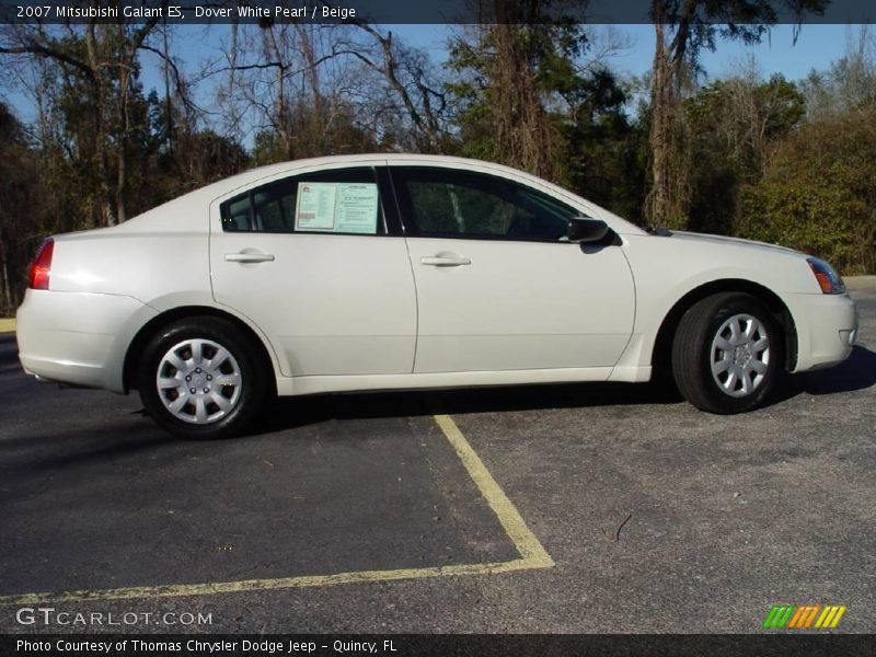 Dover White Pearl / Beige 2007 Mitsubishi Galant ES