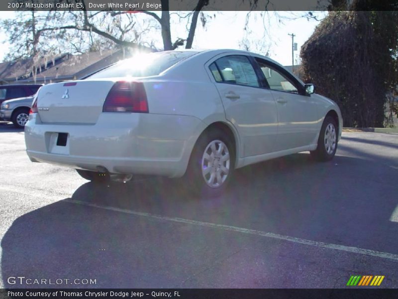 Dover White Pearl / Beige 2007 Mitsubishi Galant ES