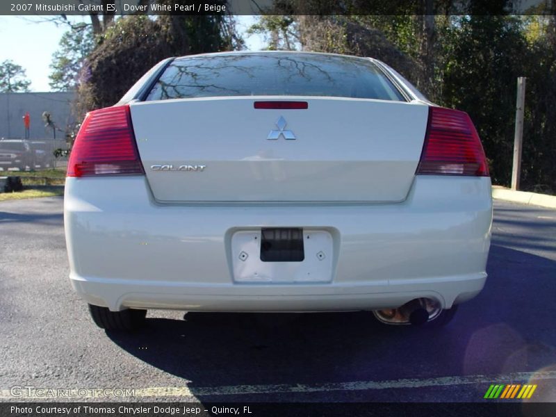 Dover White Pearl / Beige 2007 Mitsubishi Galant ES