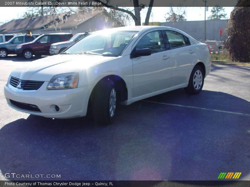 Dover White Pearl / Beige 2007 Mitsubishi Galant ES