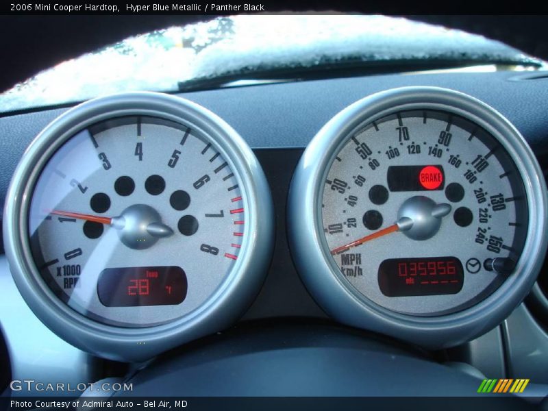 Hyper Blue Metallic / Panther Black 2006 Mini Cooper Hardtop