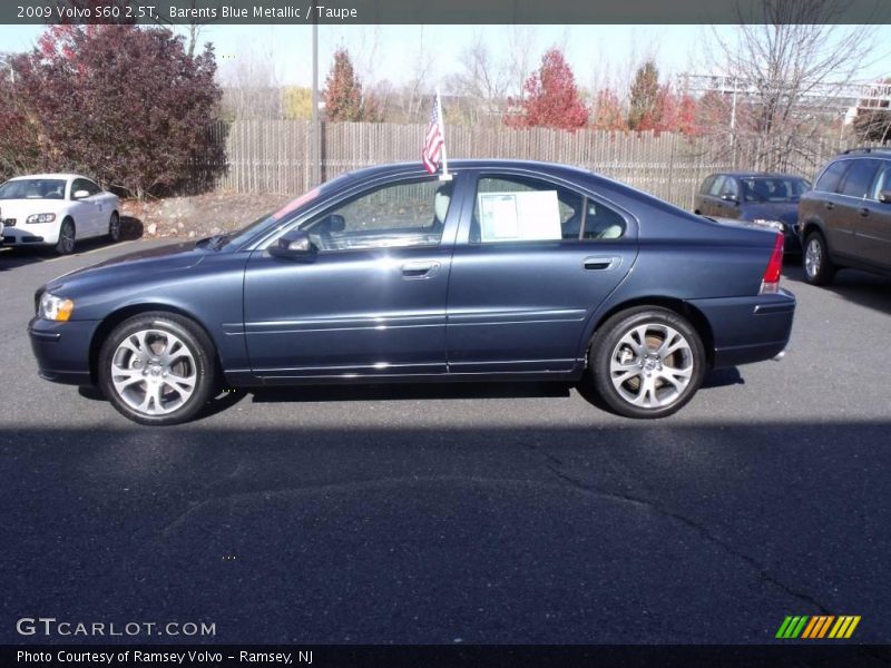 Barents Blue Metallic / Taupe 2009 Volvo S60 2.5T