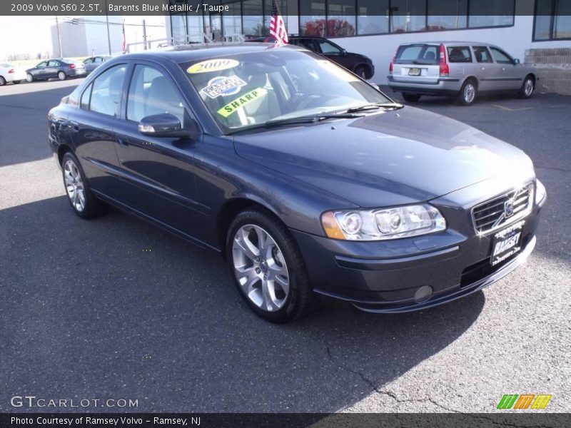 Barents Blue Metallic / Taupe 2009 Volvo S60 2.5T