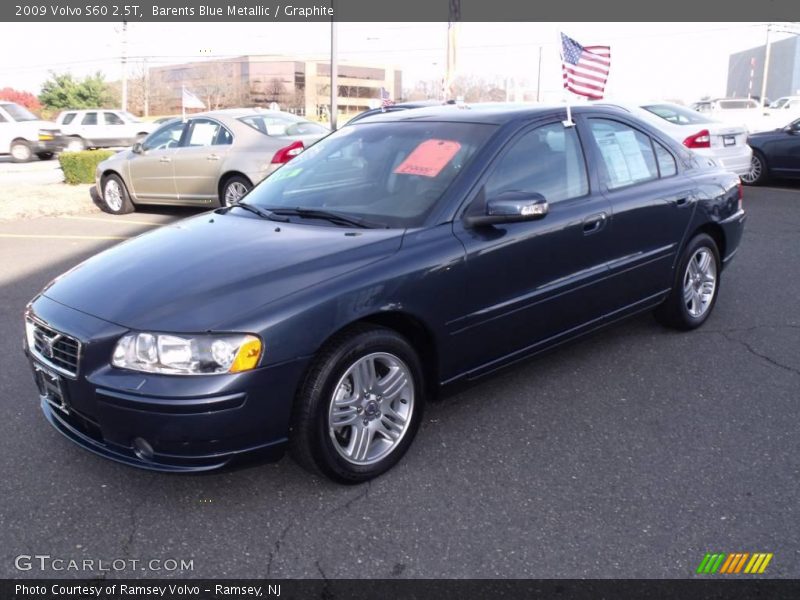 Barents Blue Metallic / Graphite 2009 Volvo S60 2.5T