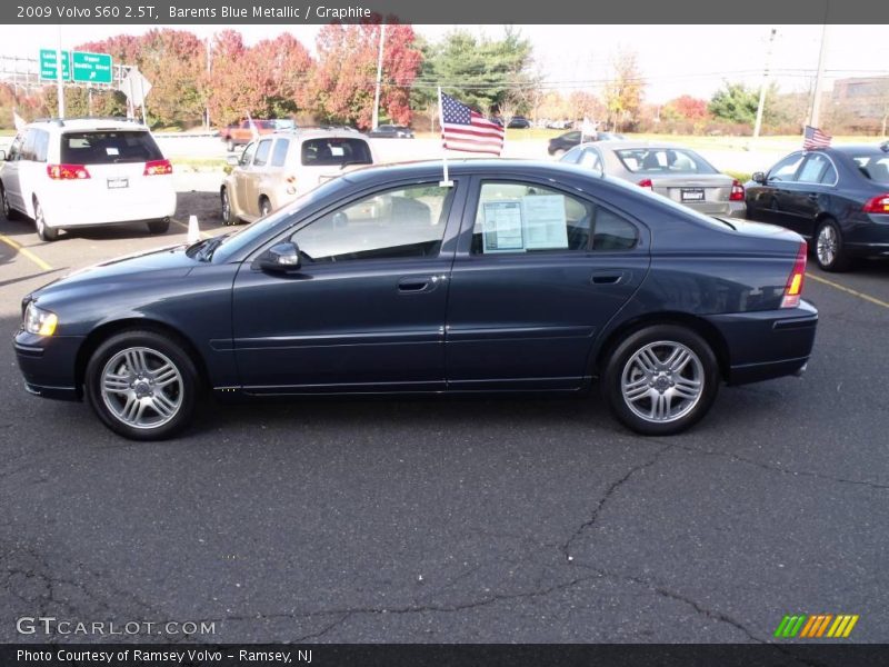 Barents Blue Metallic / Graphite 2009 Volvo S60 2.5T