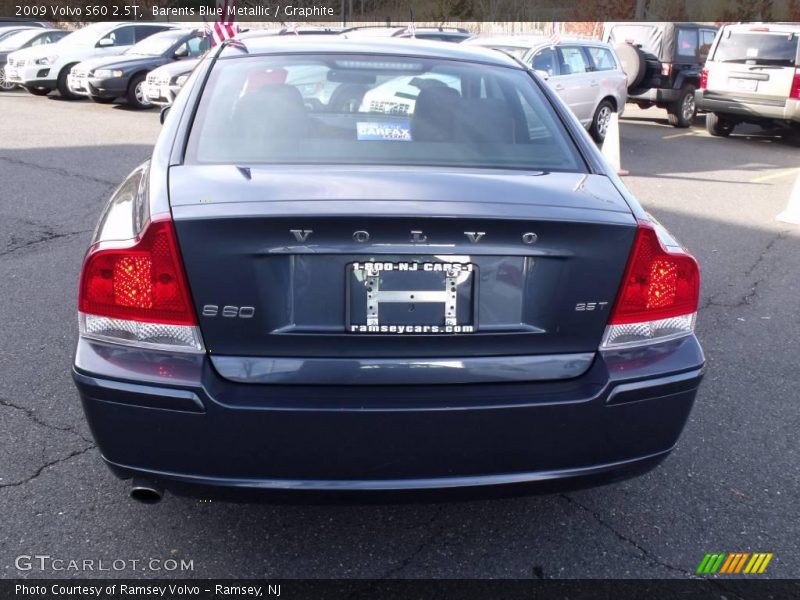 Barents Blue Metallic / Graphite 2009 Volvo S60 2.5T