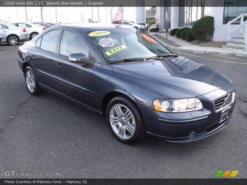 Barents Blue Metallic / Graphite 2009 Volvo S60 2.5T