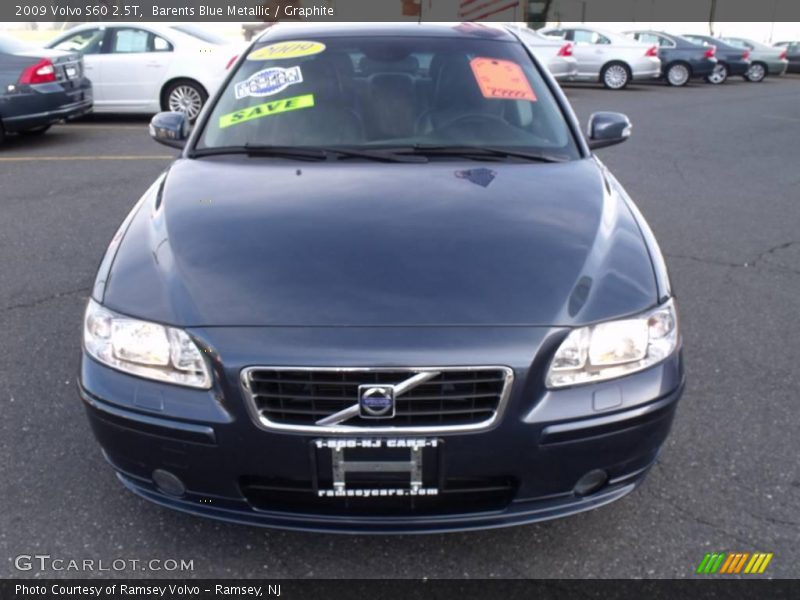 Barents Blue Metallic / Graphite 2009 Volvo S60 2.5T