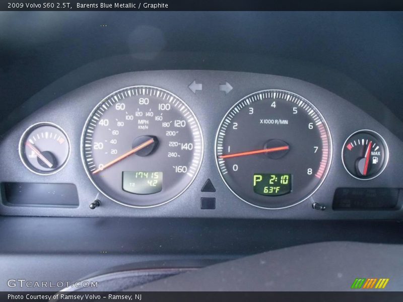 Barents Blue Metallic / Graphite 2009 Volvo S60 2.5T