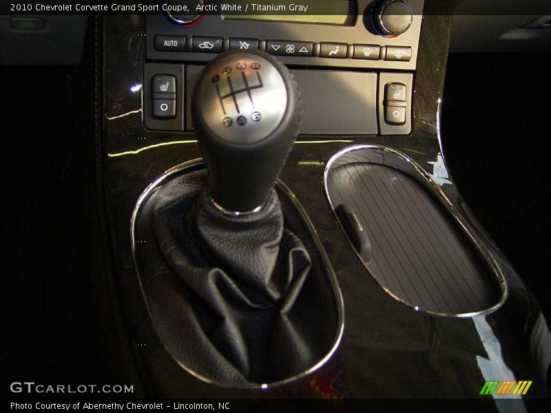 Arctic White / Titanium Gray 2010 Chevrolet Corvette Grand Sport Coupe