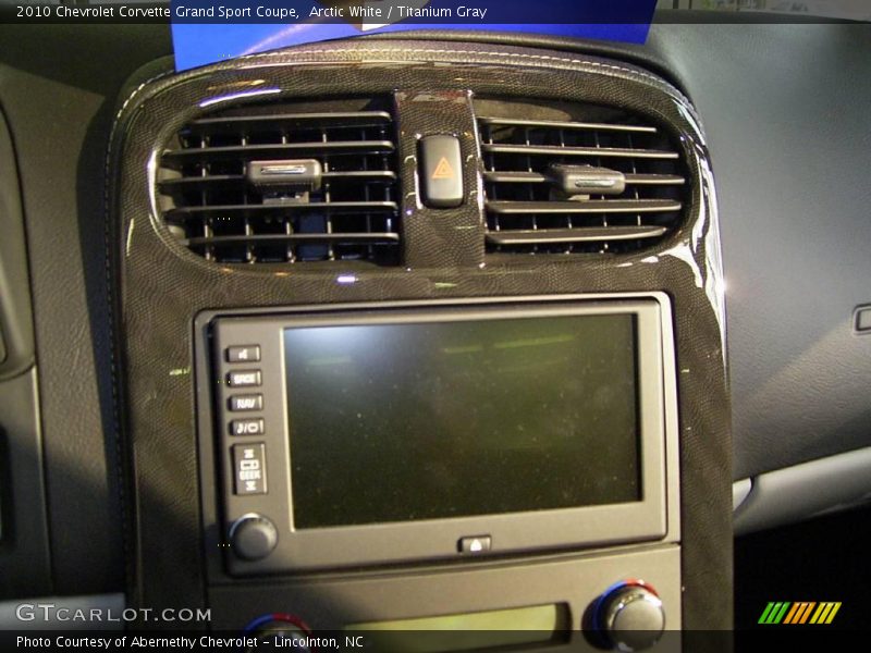 Arctic White / Titanium Gray 2010 Chevrolet Corvette Grand Sport Coupe