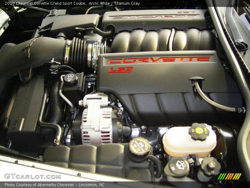 Arctic White / Titanium Gray 2010 Chevrolet Corvette Grand Sport Coupe