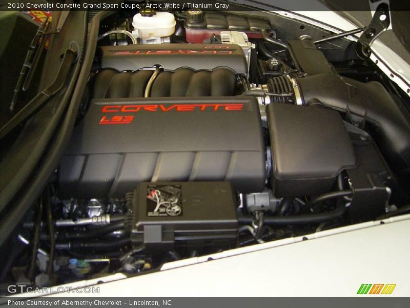 Arctic White / Titanium Gray 2010 Chevrolet Corvette Grand Sport Coupe