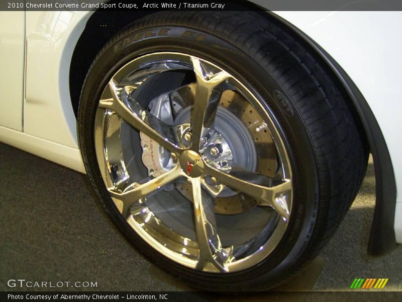 Arctic White / Titanium Gray 2010 Chevrolet Corvette Grand Sport Coupe