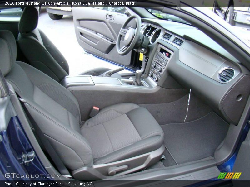 Kona Blue Metallic / Charcoal Black 2010 Ford Mustang GT Convertible