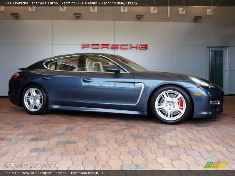 Yachting Blue Metallic / Yachting Blue/Cream 2010 Porsche Panamera Turbo