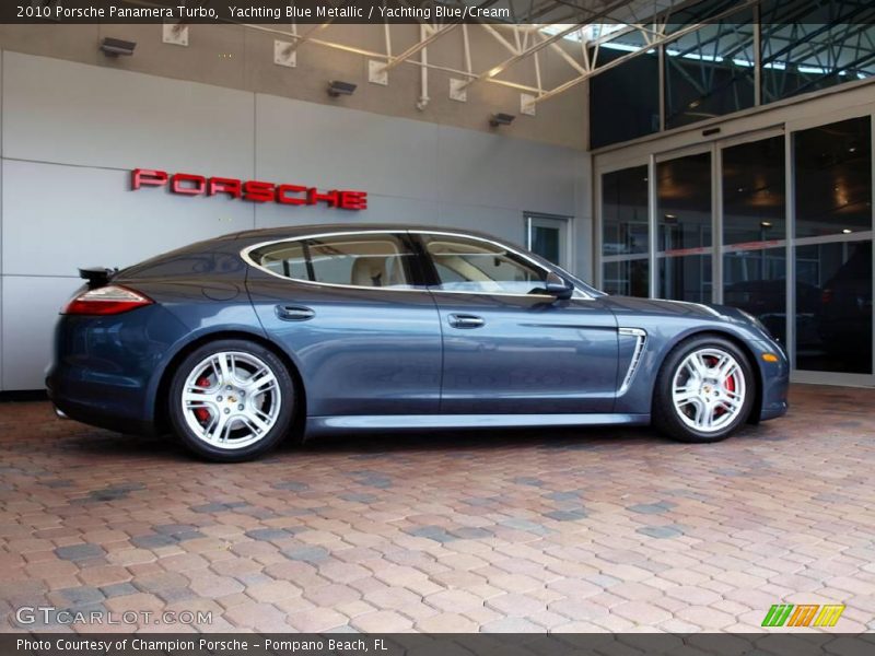 Yachting Blue Metallic / Yachting Blue/Cream 2010 Porsche Panamera Turbo