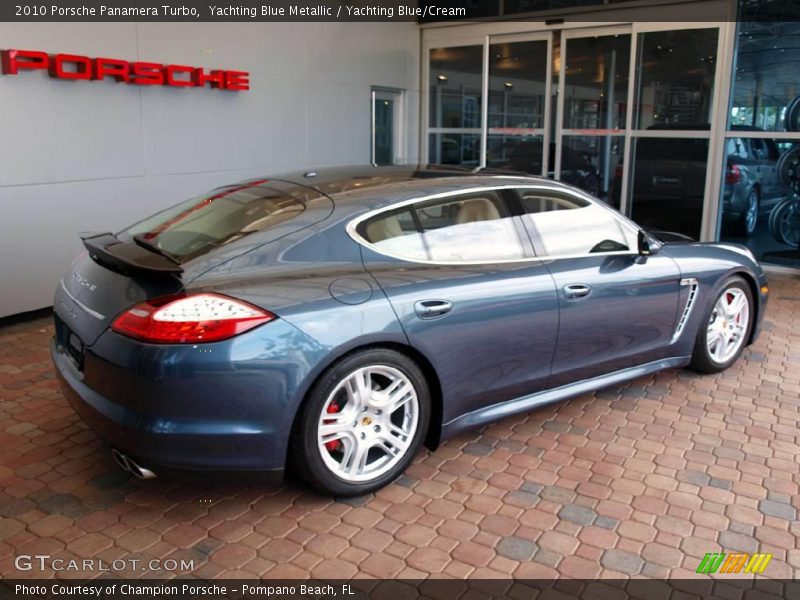 Yachting Blue Metallic / Yachting Blue/Cream 2010 Porsche Panamera Turbo