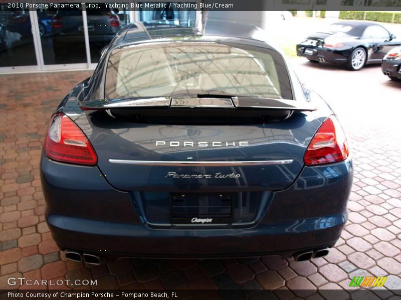 Yachting Blue Metallic / Yachting Blue/Cream 2010 Porsche Panamera Turbo