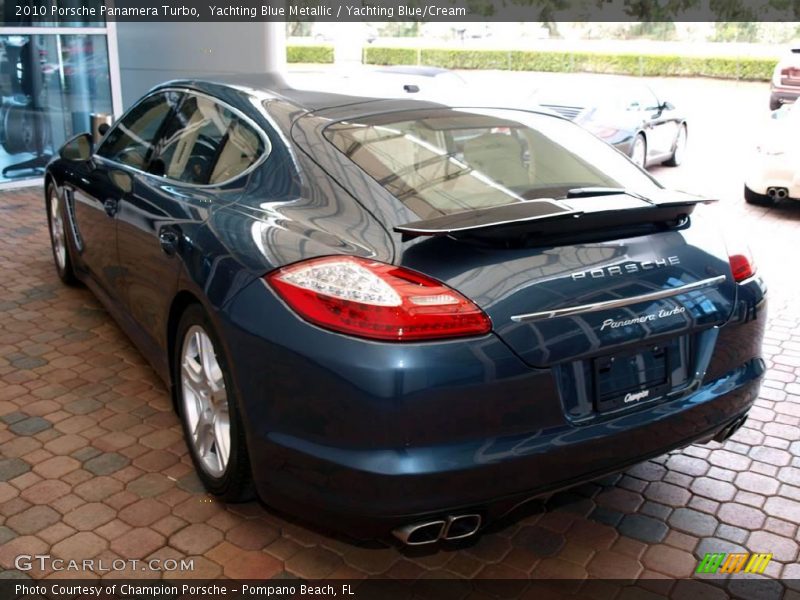 Yachting Blue Metallic / Yachting Blue/Cream 2010 Porsche Panamera Turbo