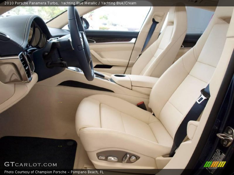 Yachting Blue Metallic / Yachting Blue/Cream 2010 Porsche Panamera Turbo