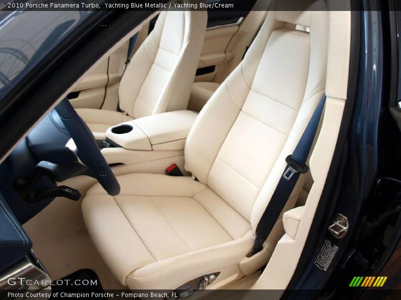 Yachting Blue Metallic / Yachting Blue/Cream 2010 Porsche Panamera Turbo