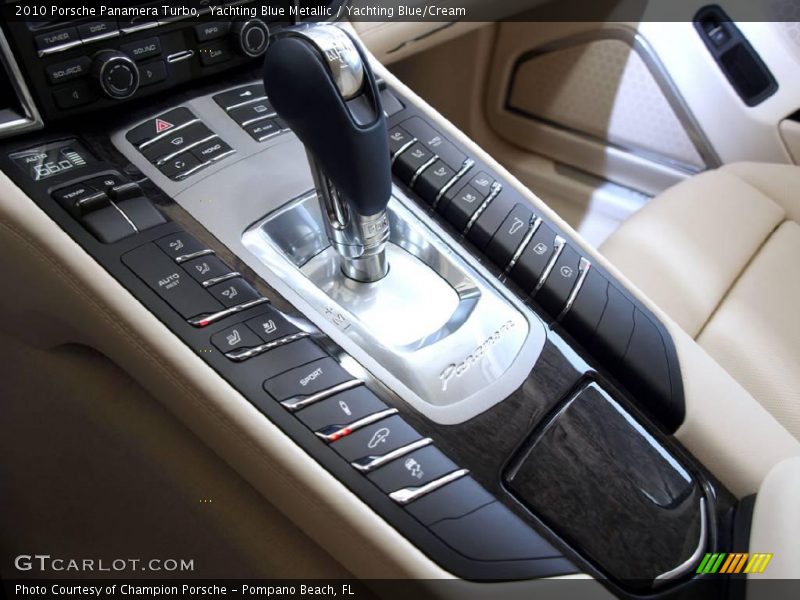 Yachting Blue Metallic / Yachting Blue/Cream 2010 Porsche Panamera Turbo