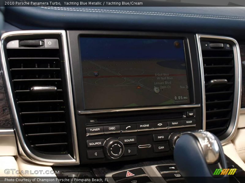 Yachting Blue Metallic / Yachting Blue/Cream 2010 Porsche Panamera Turbo