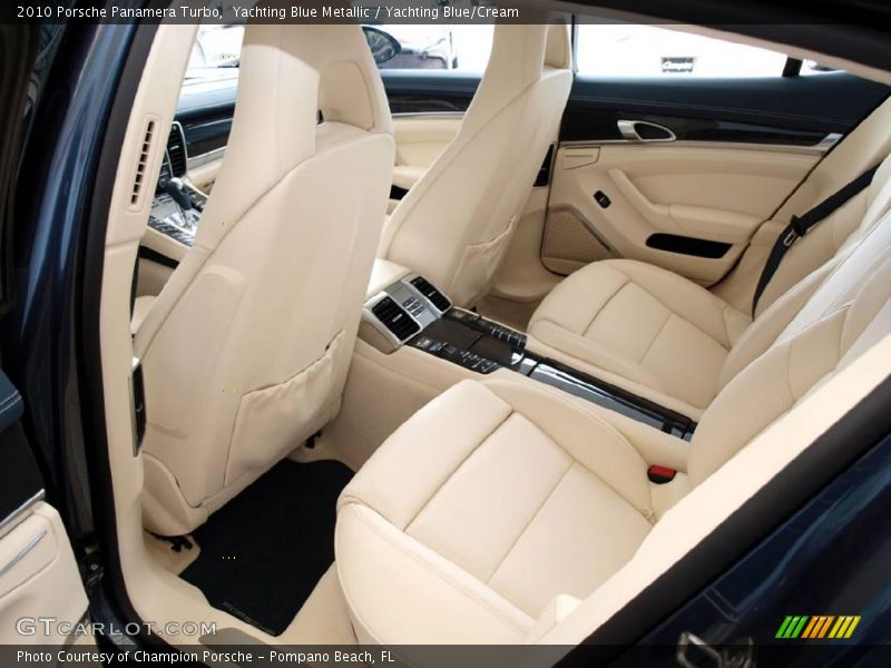 Yachting Blue Metallic / Yachting Blue/Cream 2010 Porsche Panamera Turbo