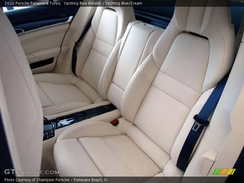 Yachting Blue Metallic / Yachting Blue/Cream 2010 Porsche Panamera Turbo