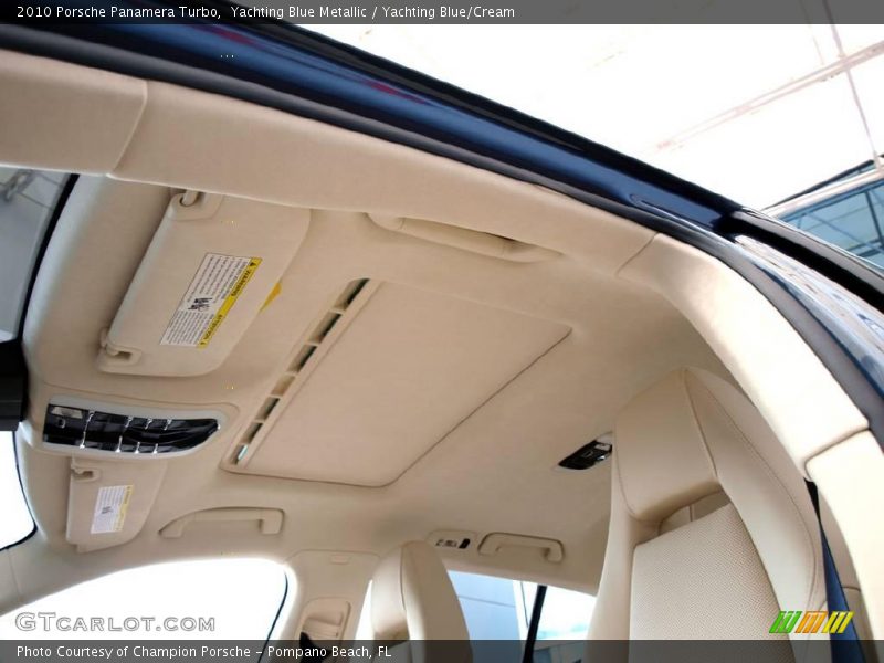 Yachting Blue Metallic / Yachting Blue/Cream 2010 Porsche Panamera Turbo