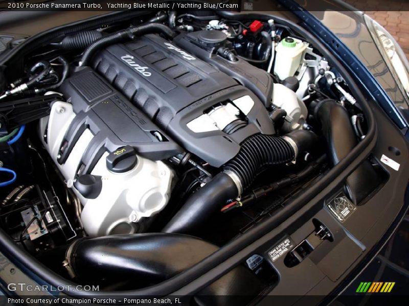 Yachting Blue Metallic / Yachting Blue/Cream 2010 Porsche Panamera Turbo